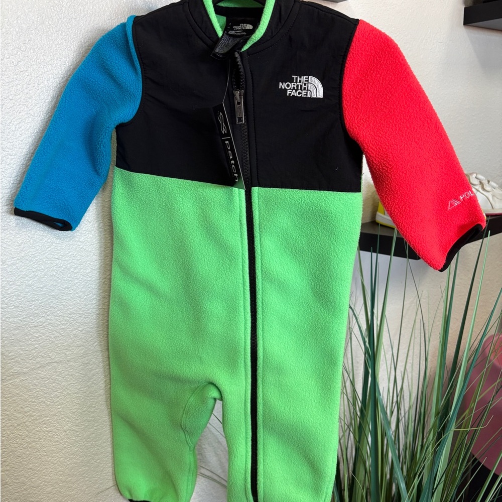 The North Face Kids Colorblock Fleece Romper